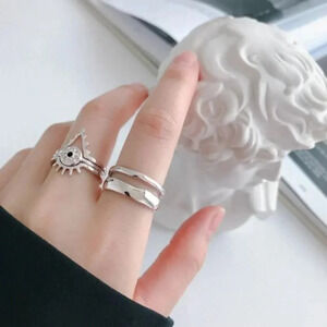 Minimalist 925 Sterling Silver Adjustable Ring